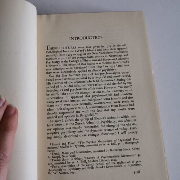1946 Lectures on Psychoanalytic Psychiatry by A.A. Brill Book, First Ed Vintage - Picture 6 of 8